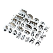 厂家现货 锌合金玻璃夹 现代简约五金配件加厚玻璃夹层板托固定夹