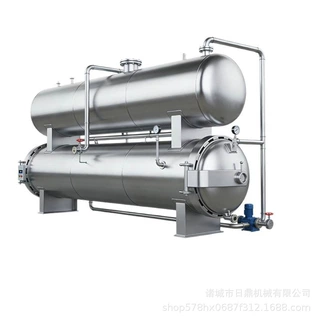 商用工厂化小金碗高温杀菌锅食品级玻璃瓶辣椒酱杀菌釜全自喷淋