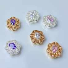 �߱�ɫ14K�����U��育��ʯ����ˮ��������diy����Ͻ����