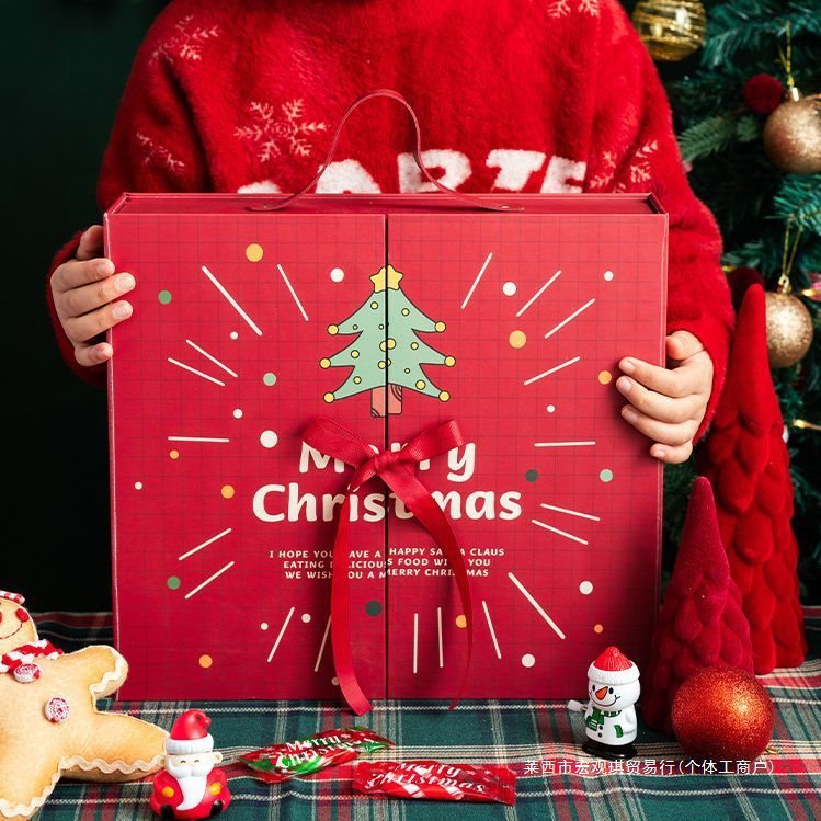クリスマスカウントダウンカレンダーギフトボックスプレゼントブラインドボックスクリエイティブスタンプ穴サプライズ小さなギフトボックス祭りツリー卸売可能|undefined