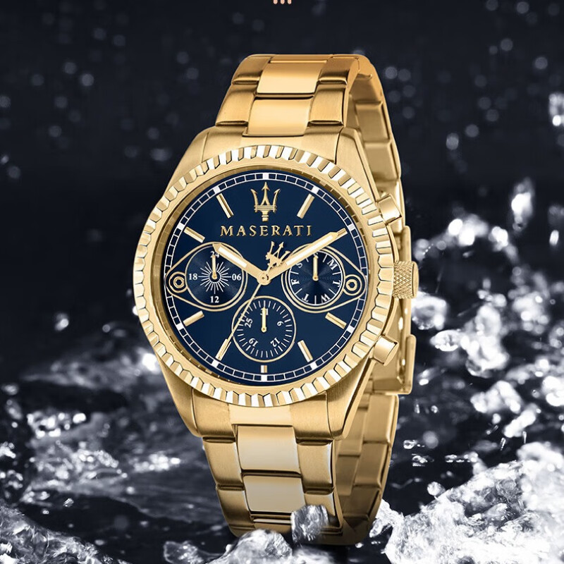 Maserati Men's Business Casual Quartz Watch Sports Watch Steel Strap Men's Large Watch Foreign Trade New Cross-border