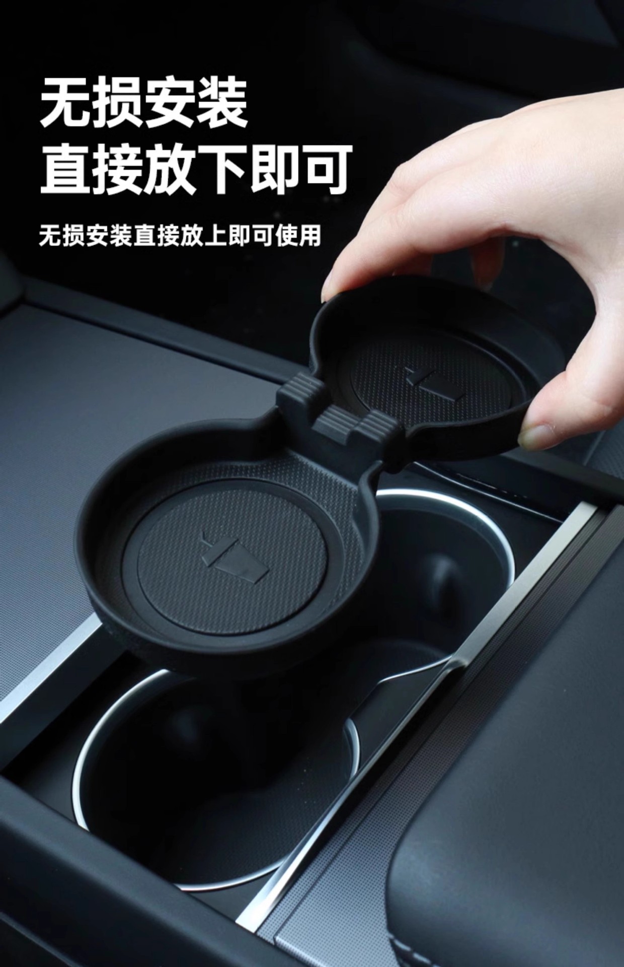 Suitable for 25 Models of Tesla's New Model 3/Y Center Console Push-Pull Storage Box Armrest Box Storage Box New Model