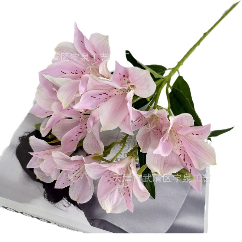 Narciso lirio flor artificial hogar interior flor decorativa pantalla fotografía foto apoyos boda arreglo floral