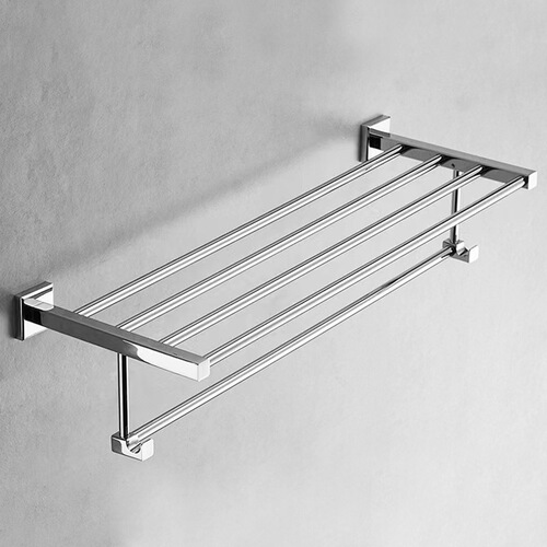 Towel Rack All Copper Single Rod Bathroom Wall Mounted Towel Hook Shelf Bathroom Hardware Set