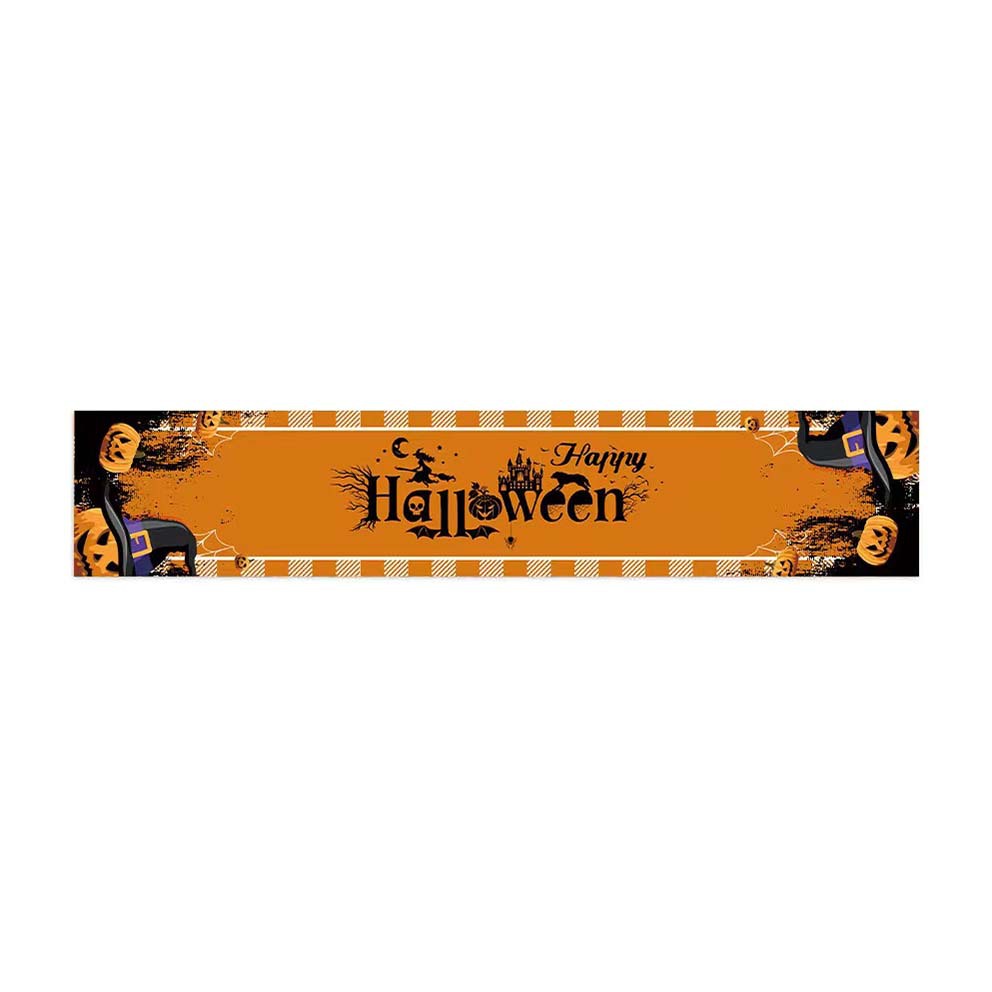 Transfronterizo 2024 Amazon nuevo Halloween calabaza festivales lino tabla bandera tabla de mesa comedor tabla de té tabla de bandera