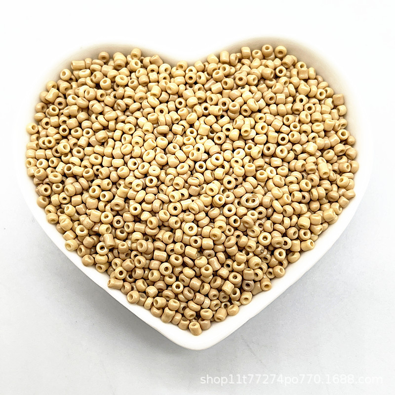 2/3/4mm color sólido vidrio pequeño arroz cuentas DIY hecho a mano collar pulsera joyería accesorios (15g un paquete)