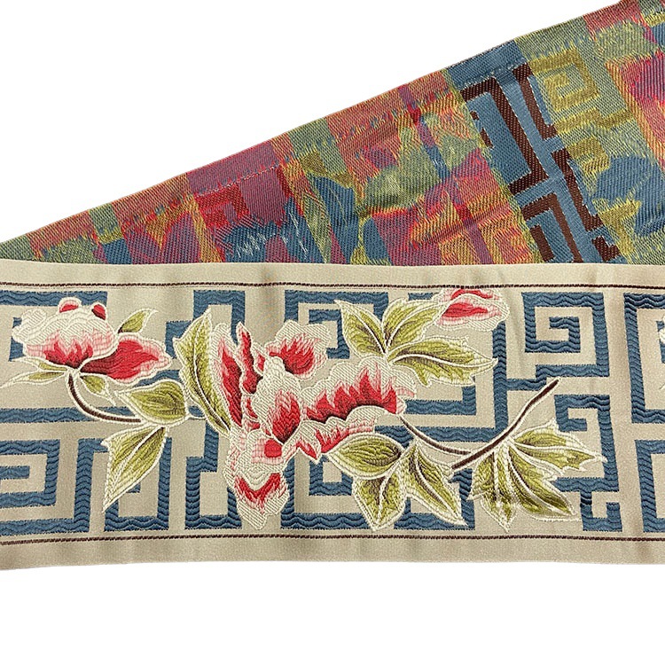 15cm wide classic Chinese style national style jacquard webbing home textile cushion pillow table flag stitching decorative edge