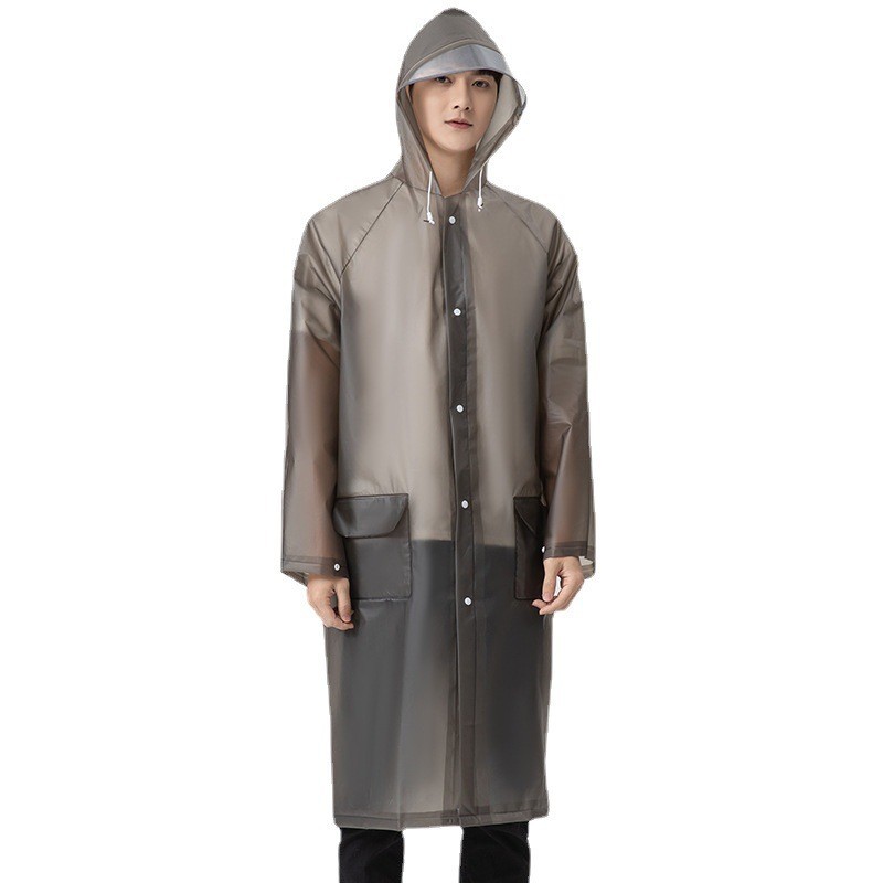 Impermeable EVA grueso para adultos, poncho portátil de una pieza, largo, impermeable, para senderismo y actividades al aire libre, venta al por mayor y personalización. image 7
