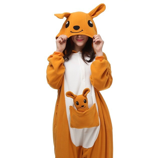 Animal Cartoon Siaman Pajamas Couple Lightweight Bear Kangaroo Grizzly Wolf Bear Sister Light Color Lightweight Bear