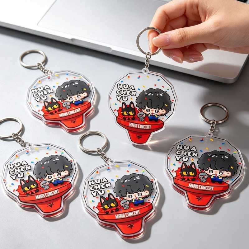 New Hua Chenyu Mars microphone merchandise for concerts, high-value fan support materials, acrylic keychain New Hua Chenyu Mars microphone merchandise for concerts, high-value fan support materials, acrylic keychain