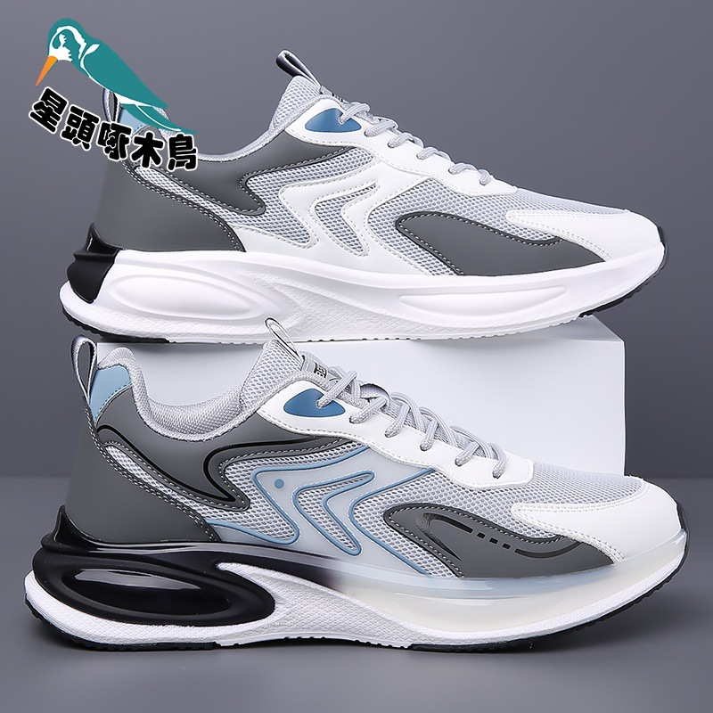 Zapatos de hombre primavera y verano zapatos de malla transpirables para hombre zapatos de viaje casuales de correr de seda de hielo zapatos de hombre