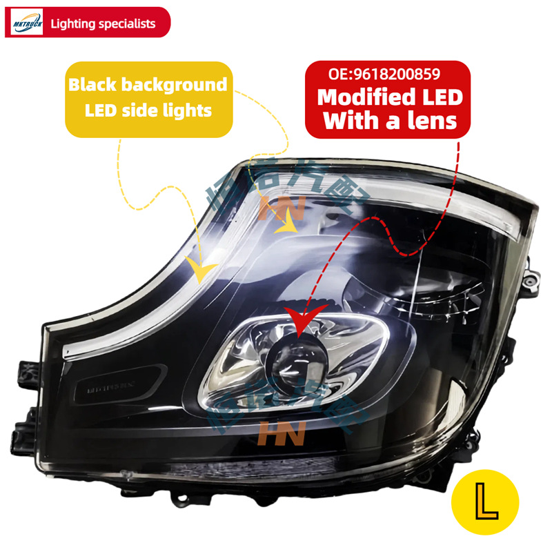 Aplicable a ACTROS 1851MP4 Camión Benz delantero conjunto de la lente del camión bomba accesorios de lámpara de fábrica directa