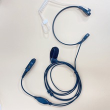 適用6600 MTp3250 對講機喉控耳機喉骨振動管道耳塞夾脖消防振動
