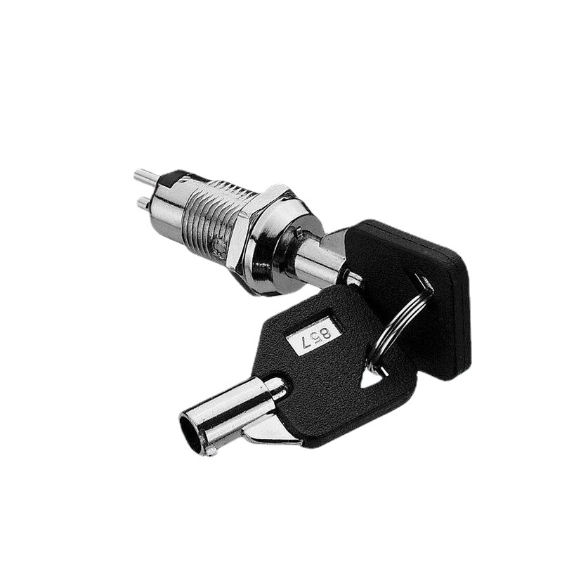 供应台湾S333电源锁 双拔同号电动车机械锁  16mm摩托车锁