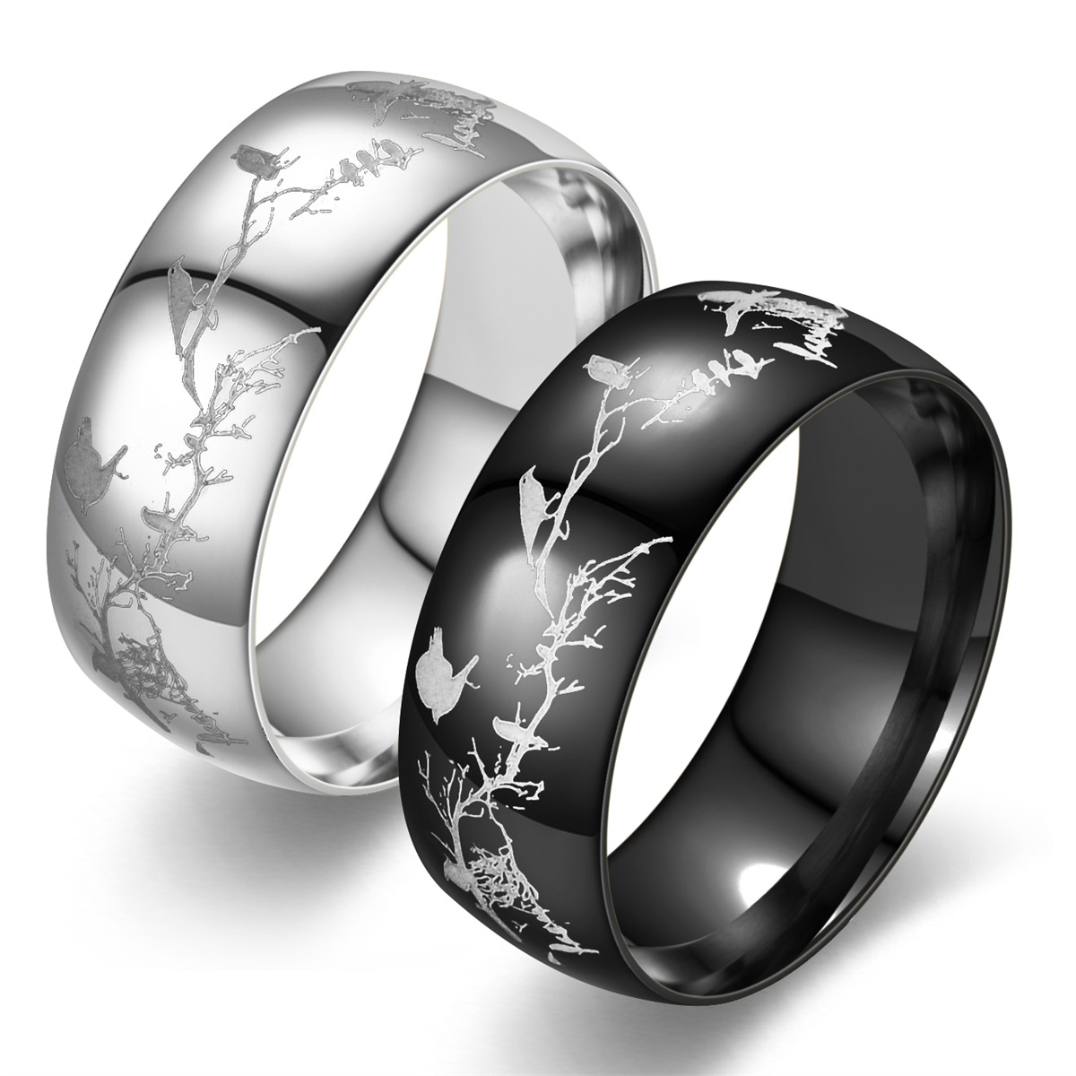 2024 European and American fashion new cross-border dedicated to bird branch ring source manufacturers large favorably