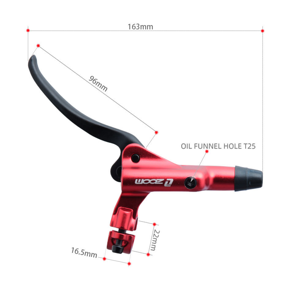 ZOOM Xinlong HB - 876 cuatro pistones freno hidráulico de disco de bicicleta de montaña piezas de freno de cilindro de aceite