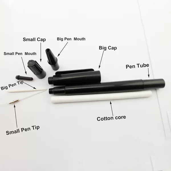 Small double-headed marker empty pen accessories double-headed oily Hook pen painting wholesale