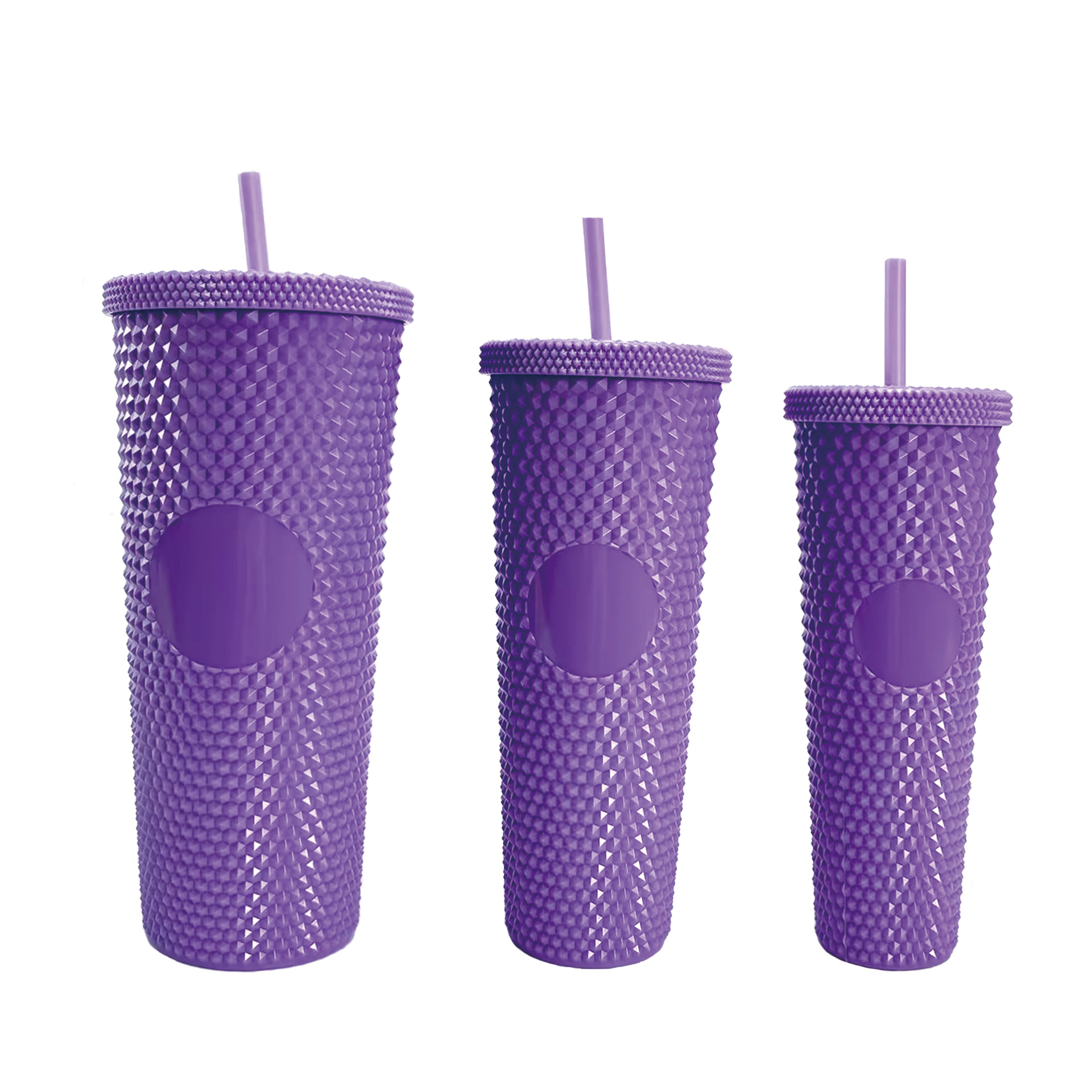 Vaso Plástico con Pajilla 3 Piezas