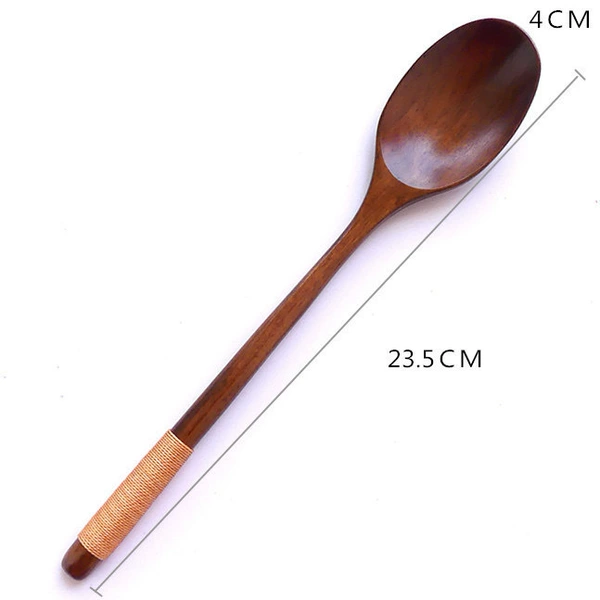 23.5 Large paint color khaki nanmu spoon