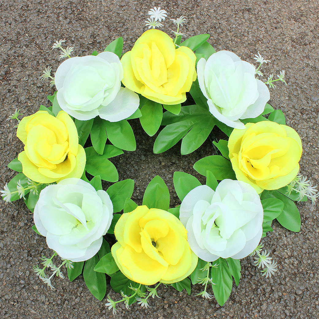30 cm small wreaths for grave-going flowers