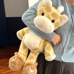 可爱长颈鹿玩偶毛绒玩具女生抱睡公仔软儿童陪睡安抚娃娃生日礼物