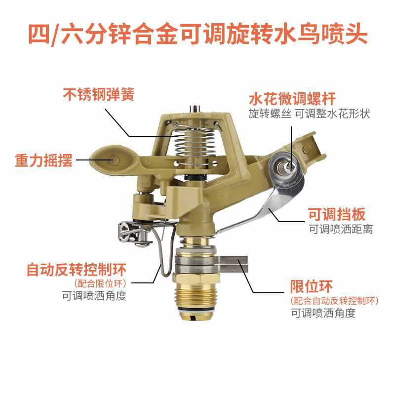 360 degree sprinkler sprinkler sprinkler nozzle garden spray gardening watering automatic rotating green lawn irrigation