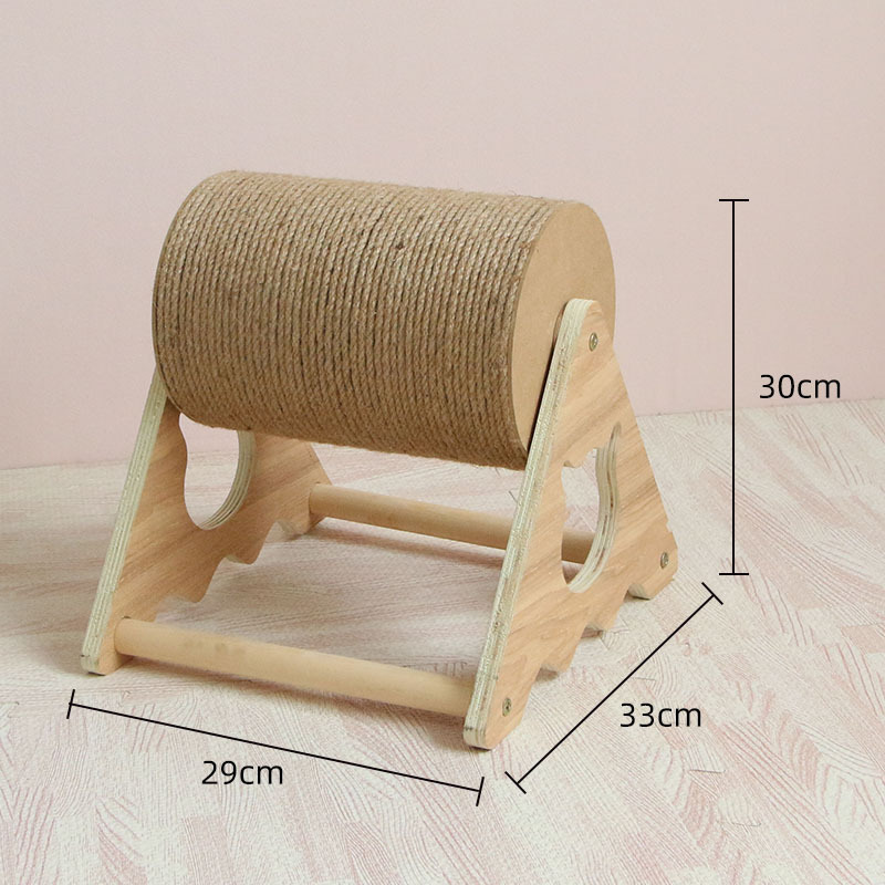 迈北彼木质猫抓球猫爬架麻绳猫咪磨爪猫抓板 耐抓耐啃猫咪玩具