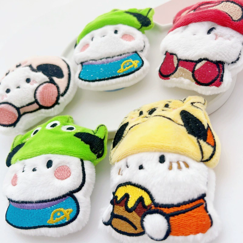  Cartoon plush hat, doll, brooch, bag, pack, decorations, scarf with accessories, handmade
