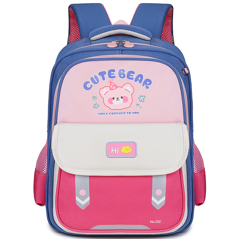 Mochila infantil de dibujos animados, mochila transpirable de gran capacidad para reducir la carga, mochila para niños, niñas de grado 234