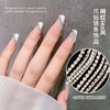 Brand Japanese three dimensional chain, metal diamond, nail decoration handmade, light luxury style