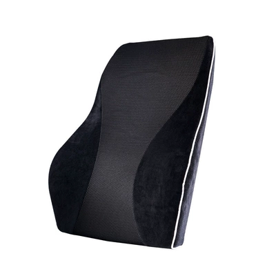 Backrest Pillow – Waist support - extra-large-car-lumbar-support-black-mesh-flannel-car-lumbar-support