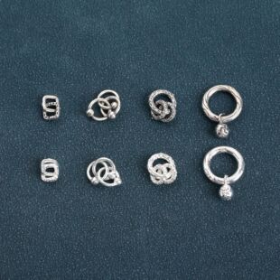 S925���y�����B�Ӽ��Eʯ���ܭh�f��Ǭ��Ȧ�����]��ȦDIY�Ʒ���
