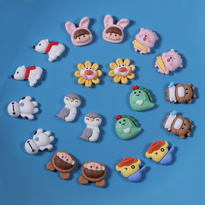 Cartoon animal Fawn duck penguin Polar bear diy resin Accessories Drip glue Mobile phone shell cosmetology Patch