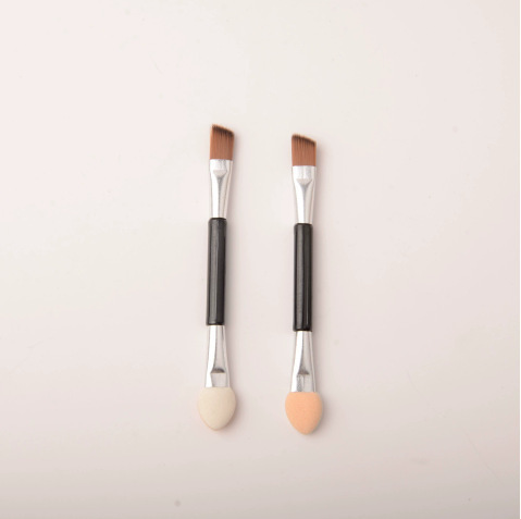Multifuncional eye shadow stick eye shadow cepillo de doble cabeza mini cepillo de látex de algodón desechable herramienta de maquillaje de belleza