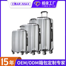 厂家定制行李箱拉杆箱外贸男ABS大容量拉链旅行箱万向轮三件套女