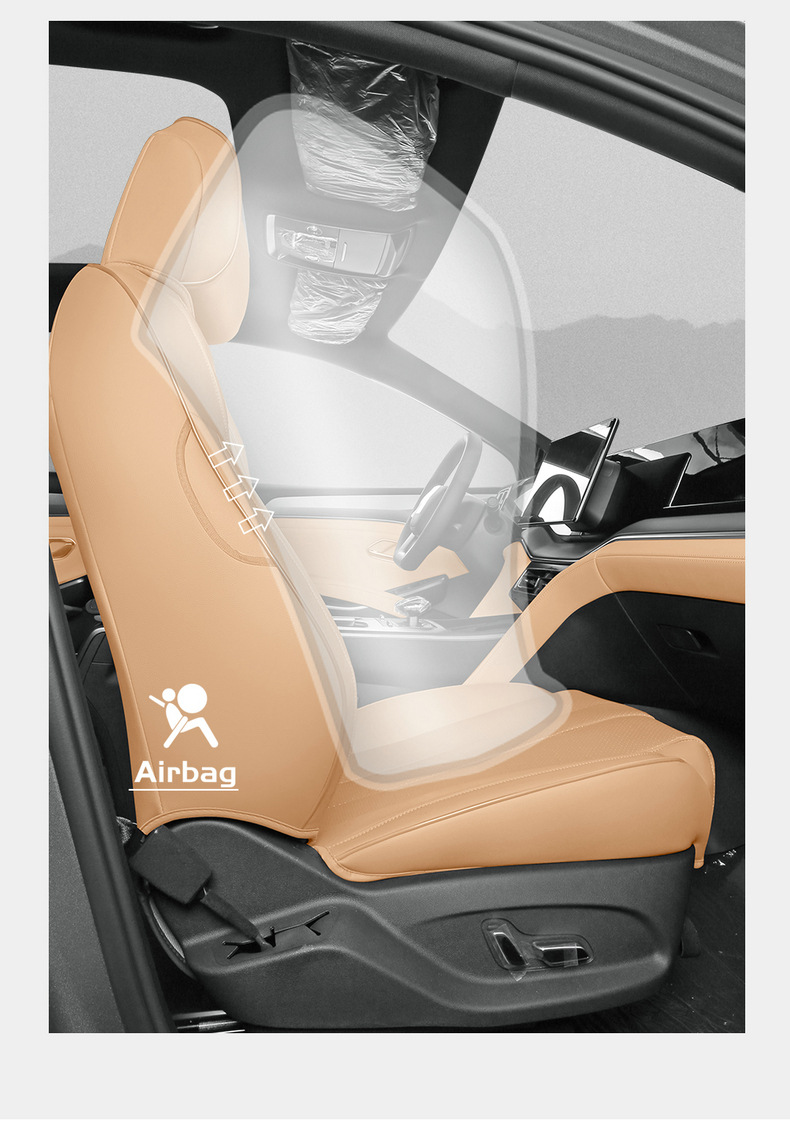 New Model Luxury Car Song Ldm-I Full Leather Car Seat Cushion, Four-Season Overseas Right-Hand Drive Seat Cover, Cross-Border Full-Cover Car Seat Cushion