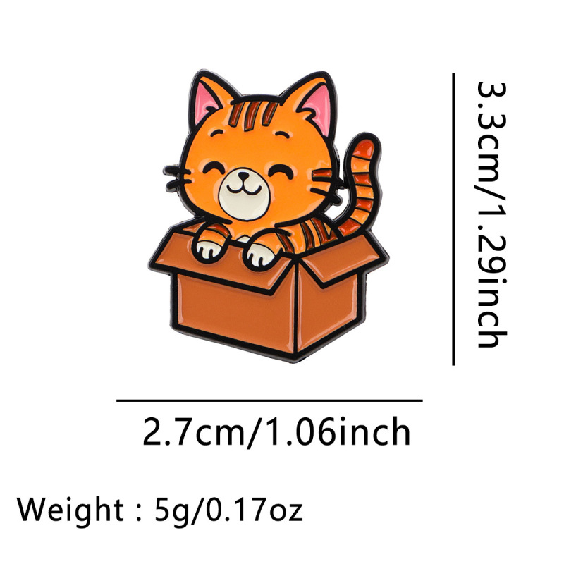 宠物纸箱猫咪狗狗胸针徽章服装背包饰品配饰别针合金胸章现货批发|undefined