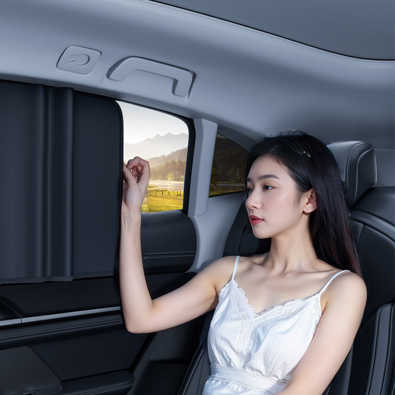 車の磁石のカーテンの日よけのカーテンの側窓の車内の日よけの磁気太陽は車の通用の窓の断熱のカーテンを遮ります。|undefined