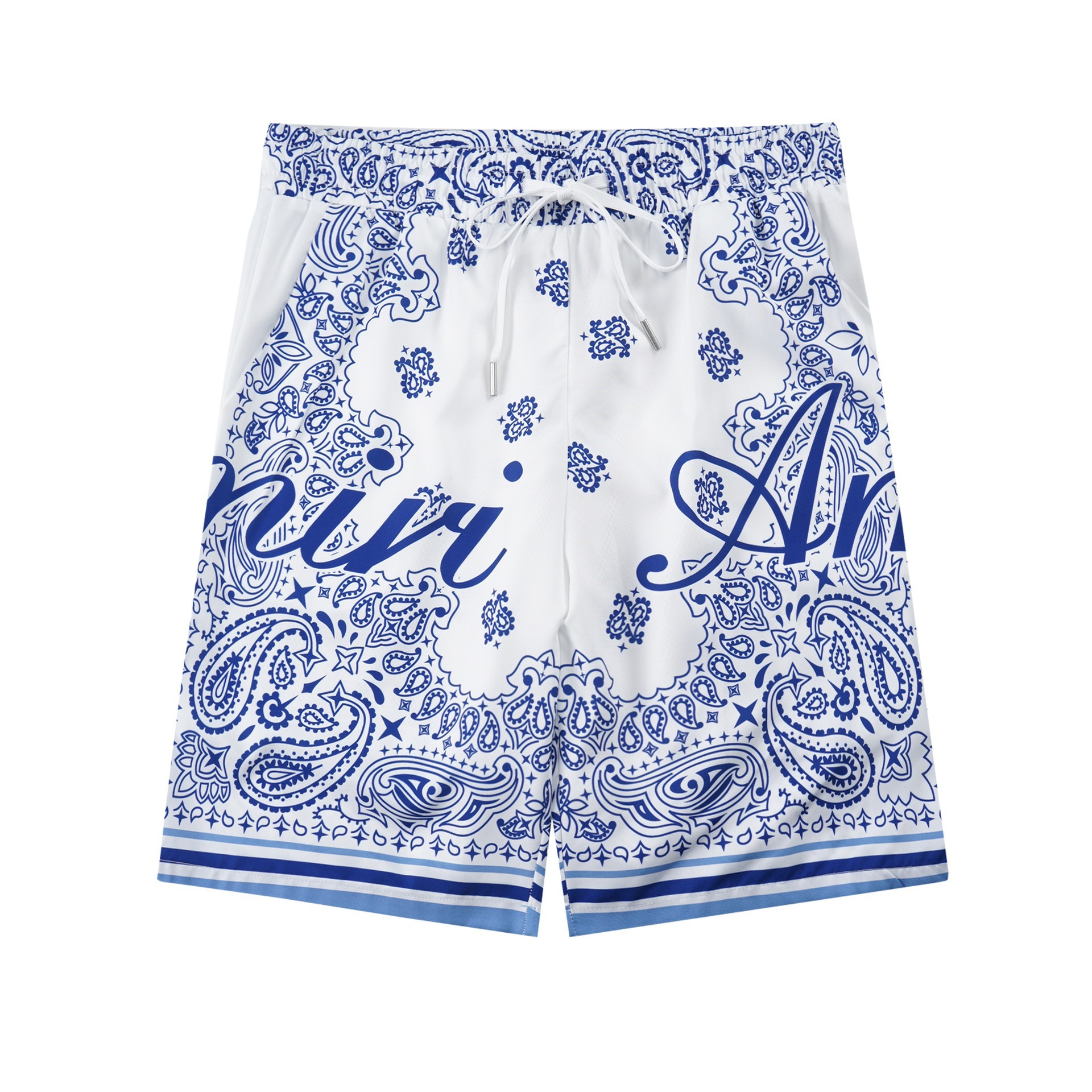 Transfronterizo de verano Amiri set clásico impresión de caju amiri camisa corta casual ropa deportiva para hombres y mujeres