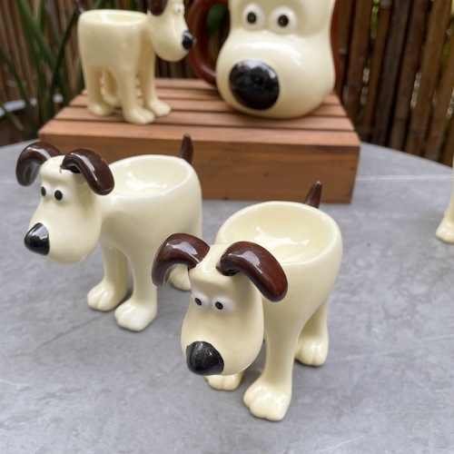 Personalized retro puppy, lamb, egg tray, ceramic tableware, egg cup, home cute ornaments, dolls, grocery store