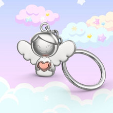 爱心天使金属钥匙扣定制天使之翼高颜值包包挂件ins风天使钥匙扣