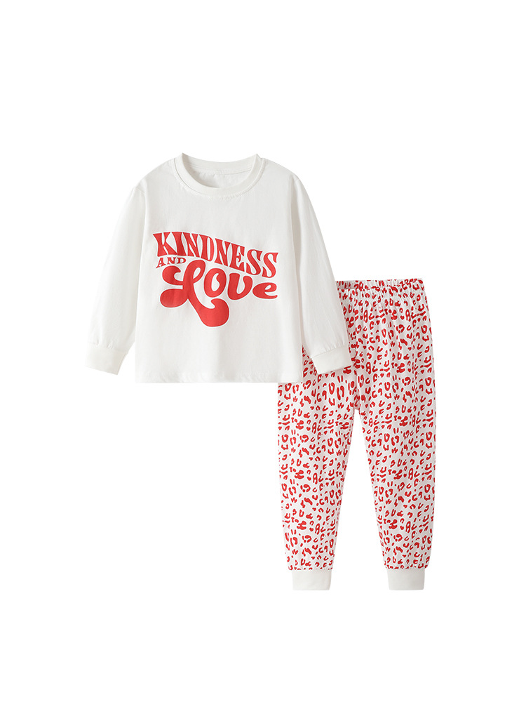 Trajes de niñas malwee transfronterizos otoño y invierno nuevos niños europeos y estadounidenses cuello redondo manga larga lindos dos juegos de niñas pequeñas