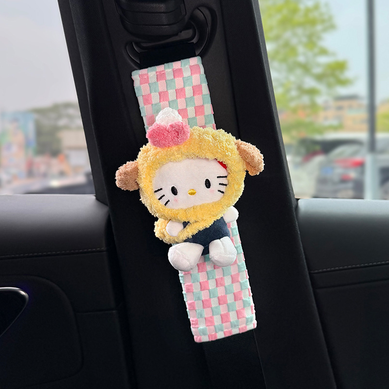Funda Protectora de Hombro para Cinturón de Seguridad de Peluche para Auto image 12