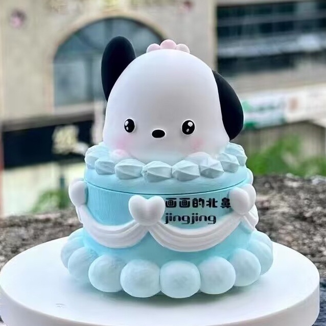 중형 차차견 보관병 12cm 컬러링 세트 포함