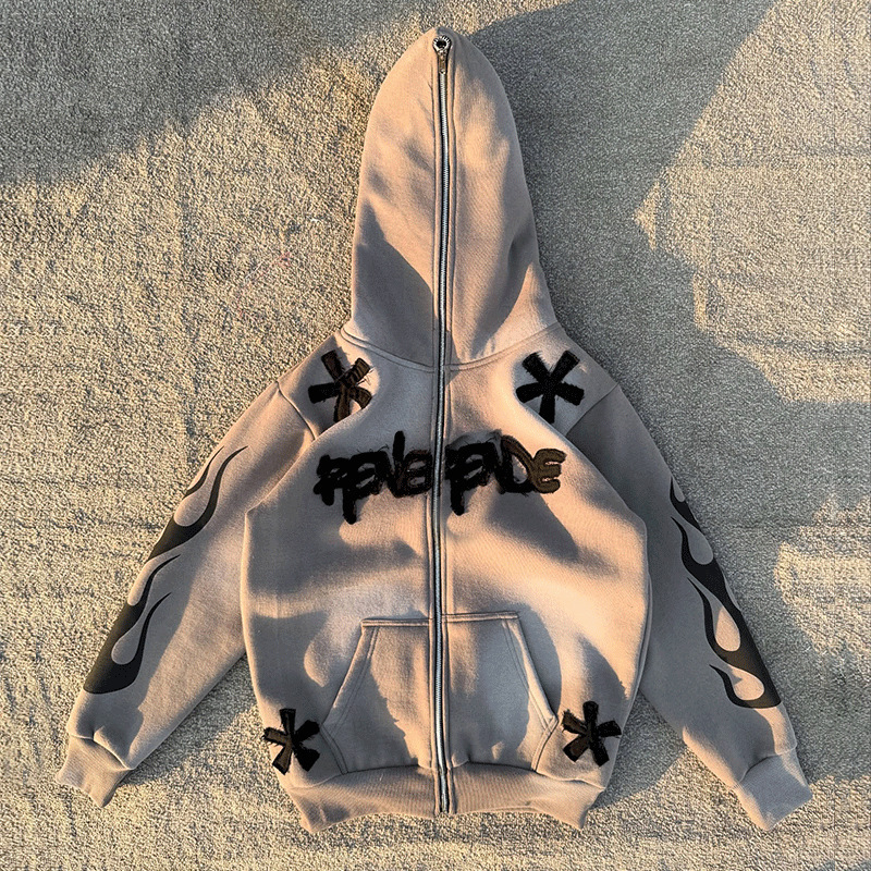 Logo Embroidery Logo Wholesale Pullover Heavyweight 500 Gsm Blank French Terry Sun Faded Oversized