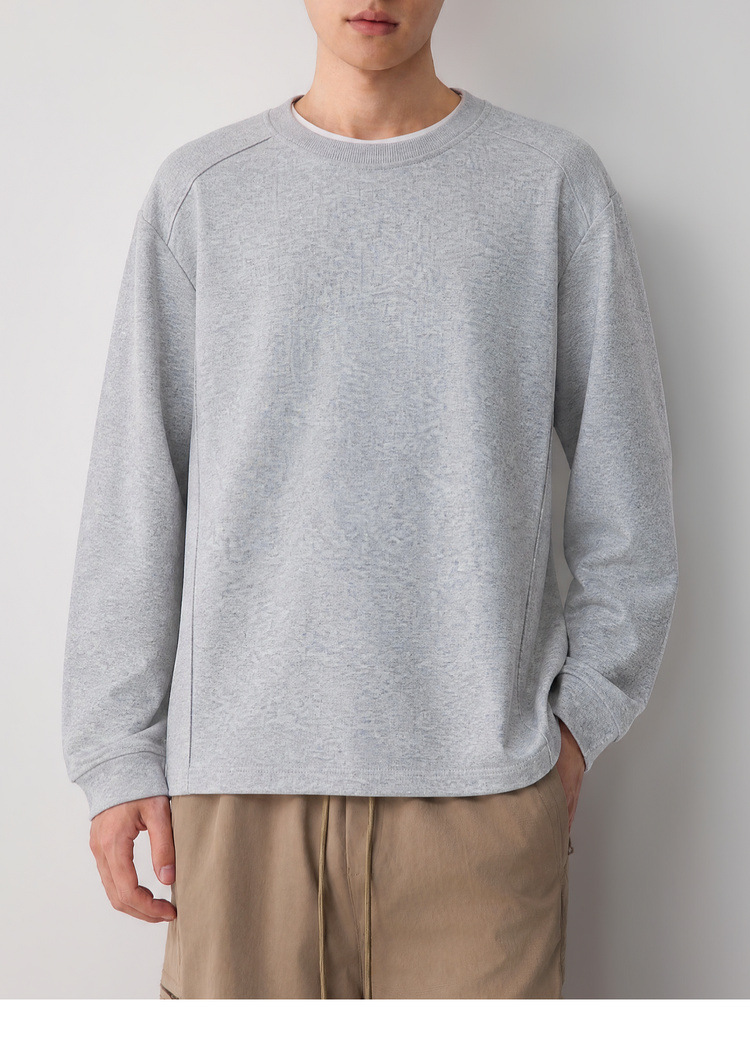 Áo hoodie nam nỉ cao cấp phong cách thông minh, chia cắt lập thể, kiểu dáng đơn giản hiện đại — đen chi tiết 24