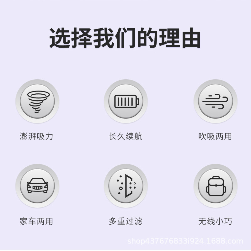 Wireless Car Vacuum Cleaner Household Charging Portable Handheld Brushless Small Dust Blower Large Suction Car Vacuum Cleaner