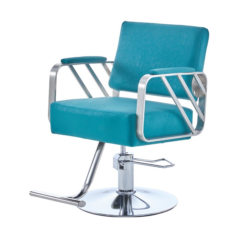 Fábrica directa barbería silla salón de peluquería silla de corte de pelo elevador red silla de acero inoxidable corte de pelo