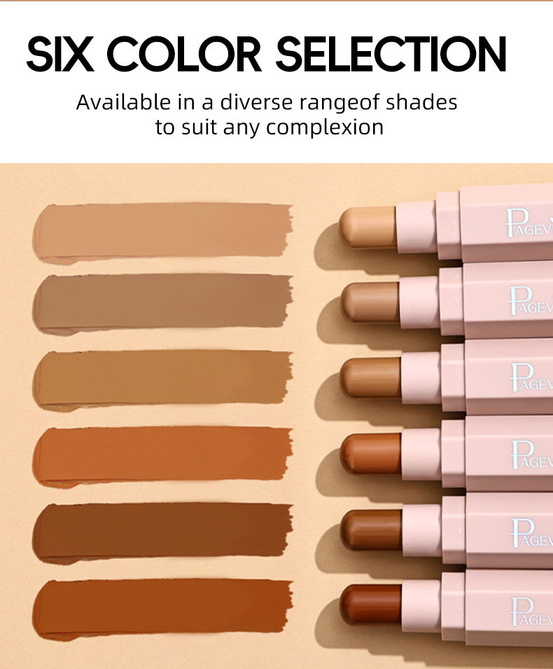 Meilleure vente transfrontalière PAGE VINE Stick contour mat doux et polyvalent 7,1 g Pour un contouring naturel_voghion.com