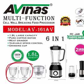 Avinas-161 AV  EU Food Processor 6 IN 1 8PCS/CTN